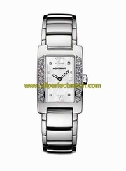 MontBlanc Watches : 36127 Quartz Mother of Pearl Diamond Dial Diamond Bezel Stainless Steel Women Watch