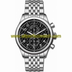 Invicta Watches : 369 Black Dial Stainless Steel Men Watch