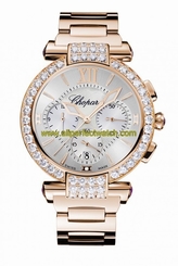 Chopard Watches : 384211-5004 Automatic Chronograph Date Diamond Bezel 18ct Rose Gold Women Watch