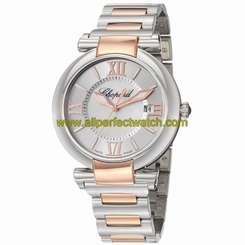 Chopard Watches : 388531-6002 Automatic Analog Date 18ct Rose Gold and Stainless Steel Women Watch