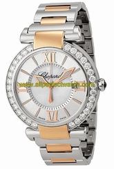 Chopard Watches : 388531-6004 Automatic Analog Date Diamond Bezel 18ct Rose Gold and Stainless Steel Women Watch
