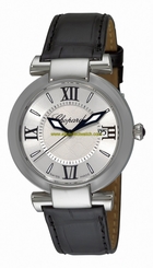 Chopard Watches : 388532-3001 Quartz Analog Date Black Leather Women Watch