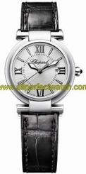 Chopard Watches : 388541-3001 Quartz Analog Date Black Leather Women Watch