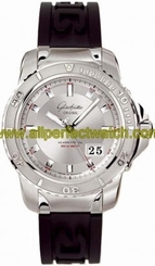 Glashutte Original Watches : 39-42-44-04-04 Automatic Stainless Steel Silver Dial Rubber Black Band Men Watch