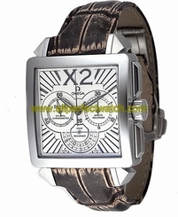 Omega Watches : 423.13.37.50.02.001 37mm Automatic X2 Co-Axial Chronograph White Dial Stainless Steel Case With Brown Leather Strap Men Watch