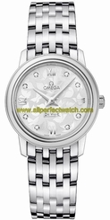 Omega Watches : 424.10.27.60.52.001 Quartz Diamond Dial Stainless Steel Women Watch