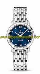 Omega Watches : 424.10.27.60.53.001 Quartz Diamond Dial Stainless Steel Women Watch