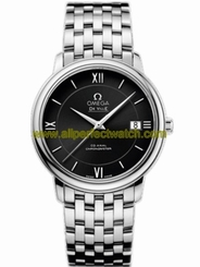Omega Watches : 424.10.37.20.01.001 36.8mm Prestige Co-Axial Black Dial Stainless Steel Case With Stainless Steel Bracelet Men Watch