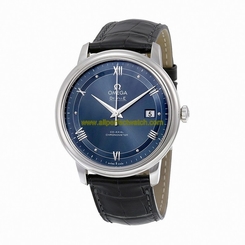 Omega Watches : 424.13.40.20.03.002 Prestige Co-Axial Chronometer Date Black Leather Men Watch