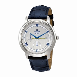 Omega Watches : 424.13.40.21.02.003 Co-Axial Chronometer Date Blue Leather Men Watch