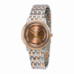 Omega Watches : 424.20.27.60.13.001 Sun-brushed Chestnut Dial Fixed 18kt Rose Gold Band Men Watch