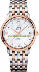 Omega Watches : 424.20.33.20.05.002 Automatic Chronometer Mother of Pearl Dial Date 18k Rose Gold Bezel Women Watch