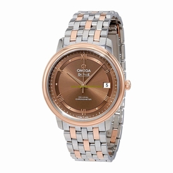 Omega Watches : 424.20.37.20.13.001 Brown Dial Fixed 18kt Rose Gold Band Men Watch