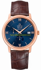 Omega Watches : 424.53.40.21.03.002 Automatic 18k Rose Gold Case Brown Leather Men Watch