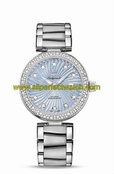 Omega Watches : 425.35.34.20.57.002 Automatic Blue Mother of Pearl Diamond Dial Diamond Bezel Stainless Steel Women Watch