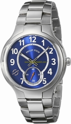 Philip Stein Watches : 42-SBL-SS Japanese Quartz Dial Color