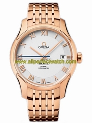 Omega Watches : 431.50.41.21.02.001 41mm Automatic Co-Axial Chronometer Silver Dial Rose Gold Case With Rose Gold Bracelet Men Watch