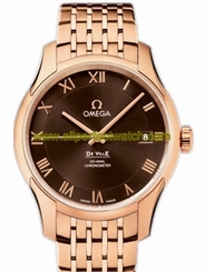 Omega Watches : 431.50.41.21.13.001 41mm Automatic Co-Axial Chronometer Brown Dial Rose Gold Case With Rose Gold Bracelet Men Watch