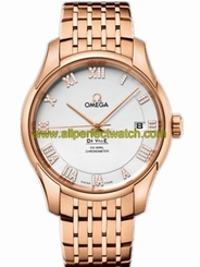 Omega Watches : 431.50.41.21.52.001 41mm Automatic Co-Axial Silver Dial Rose Gold Case, Diamonds With Rose Gold Bracelet Men Watch