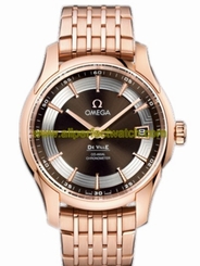 Omega Watches : 431.60.41.21.13.001 41mm Automatic Hour Vision Brown Dial Rose Gold Case With Rose Gold Bracelet Men Watch