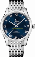 Omega Watches : 433.10.41.21.03.001 Blue Dial Stainless Steel Band Men Watch
