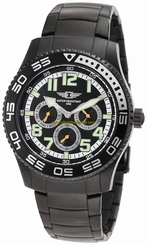 Invicta Watches : 43658-006 Black Dial Second-hand Shock-resistant Men Watch
