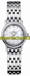 Omega Watches : 4570.71.00 22mm Prestige Quartz White Mother Of Pearl Dial Rose Gold Case With Stainless Steel Bracelet Women Watch