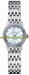 Omega Watches : 4575.75.00 22mm Prestige Quartz White Mother Of Pearl Dial Stainless Steel Case, Diamonds With Stainless Steel Bracelet Women Watch