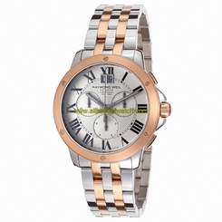 Raymond Weil Watches : 4891-SP5-00660 Quartz Chronograph Grey Dial Two Tone Stainless Steel Men Watch