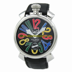 GaGa Milano Watches : 5010.2.BK Power reserve Skeleton Back Men Watch