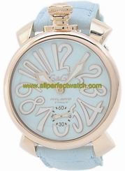 GaGa Milano Watches : 5011.3.SBL Power reserve Skeleton Back Men Watch
