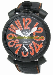 GaGa Milano Watches : 5016.1.BK Power reserve Skeleton Back Men Watch