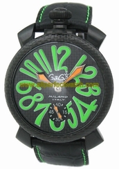 GaGa Milano Watches : 5016.3.BK Power reserve Skeleton Back Men Watch