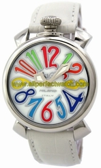 GaGa Milano Watches : 5020.1.WH_LEATHER Analog Quartz Unisex Watch