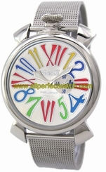 GaGa Milano Watches : 5080.1.SV Power reserve Mineral Crystal Men Watch