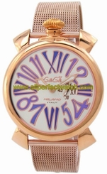 GaGa Milano Watches : 5081.3.YG Power reserve Mineral Crystal Men Watch