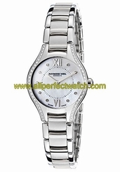 Raymond Weil Watches : 5124-STS-00985 Quartz Mother of Pearl Diamond Dial Diamond Case Stainless Steel Women Watch