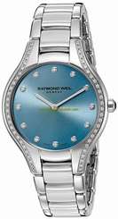 Raymond Weil Watches : 5132-STS-50081 Blue Dial Stainless Steel Band Women Watch