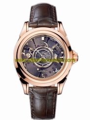 Omega Watches : 513.53.39.21.99.001 38.7mm Automatic Tourbillon Sapphire Dial Rose Gold Case With Brown Leather Strap Men Watch