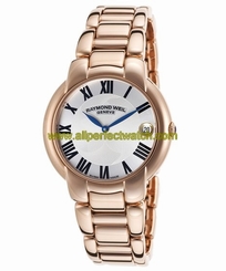Raymond Weil Watches : 5229-P5-01659 Quartz Silver Dial Rose Gold PVD Plated Stainless Steel Women Watch