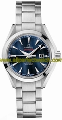 Omega Watches : 522.10.34.20.03.001 Blue Dial Stainless Steel Band Men Watch