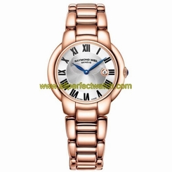 Raymond Weil Watches : 5235-P5-01659 Quartz Silver Dial Date Rose Gold PVD Plated Stainless Steel Women Watch