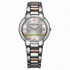 Raymond Weil Watches : 5235-S5-01658 Quartz Rose Gold Plated Roman Numeral Dial Date Two Tone Stainless Steel Women Watch