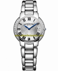 Raymond Weil Watches : 5235-STS-01659 Quartz Roman Numerals Dial Date Diamond Bezel Stainless Steel Women Watch