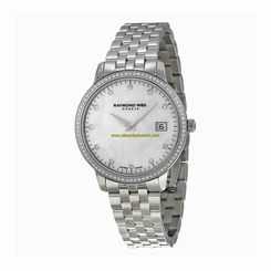 Raymond Weil Watches : 5388-STS-97081 Mother Of Pearl Dial Fixed Silver-tone Set With Diamonds Band Women Watch