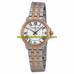 Raymond Weil Watches : 5391-SP5-00300 Quartz Roman Numerals Dial Date Two Tone Stainless Steel Women Watch