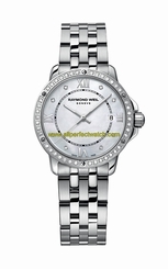 Raymond Weil Watches : 5391-STS-00995 Quartz Mother of Pearl Diamond Dial Diamond Bezel Stainless Steel Women Watch