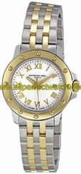 Raymond Weil Watches : 5399-STP-00308 Quartz White Dial With Roman Numeral Hour Markings And 18ct Yellow Gold Plated And Stainless Steel Women Watch