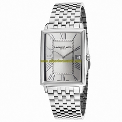 Raymond Weil Watches : 5456-ST-00658 Quartz Silver Roman Numeral Dial Stainless Steel Men Watch