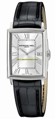Raymond Weil Watches : 5456-STC-00658 Silver Dial Genuine Leather Men Watch